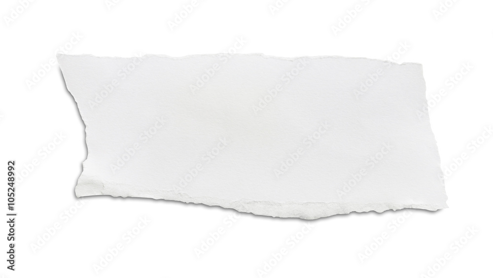 white torn paper isolated over white background with clipping path. white torn paper isolated over white background with clipping path.