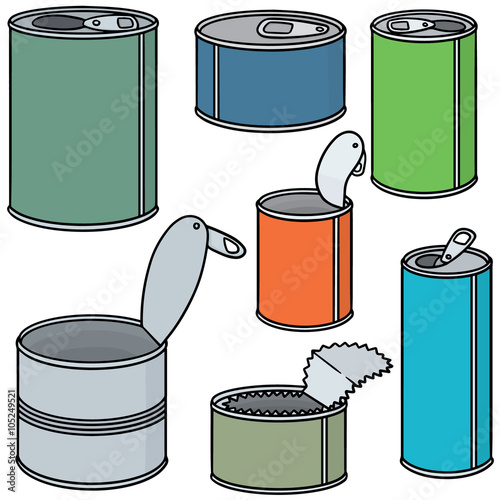 vector set of can