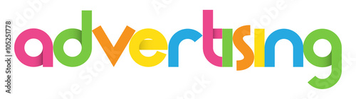 ADVERTISING Vector Letters Icon