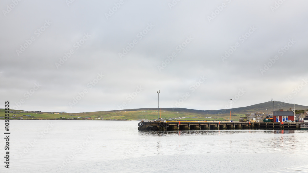 Lerwick Harbour.  A view of Lerwick harbour.  Lerwick is the main port in the Shetland Isles, Scotland.