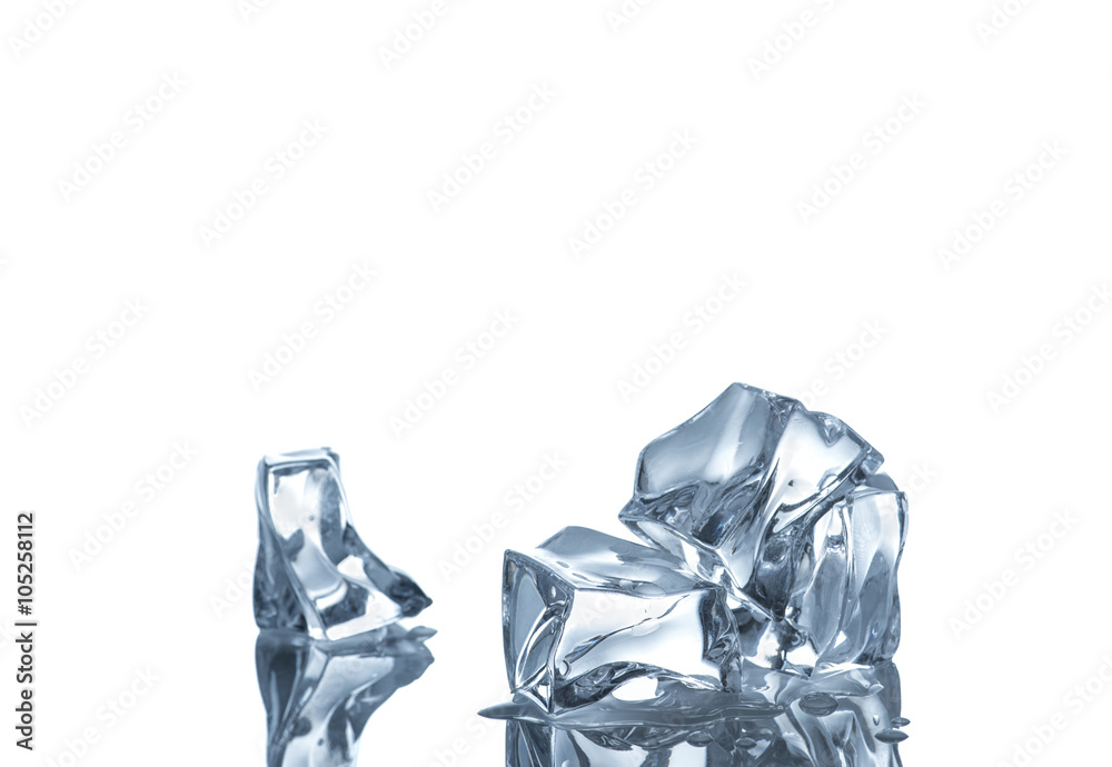 Three ice cubes Three ice cubes