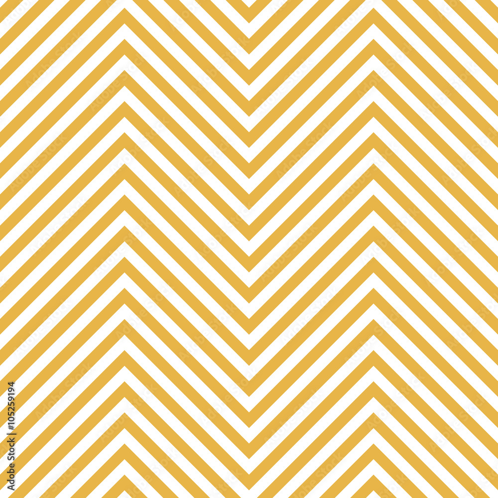 Fototapeta Zigzag Yellow Pattern. Wave Background in Vector