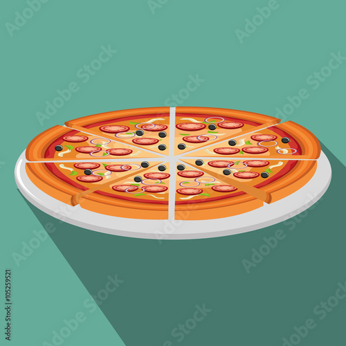 delicious pizza design 