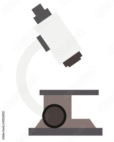 Mikroskop isoliert Vektor