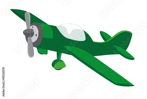 Propellerflugzeug Flugzeug freigestellt Vektor
