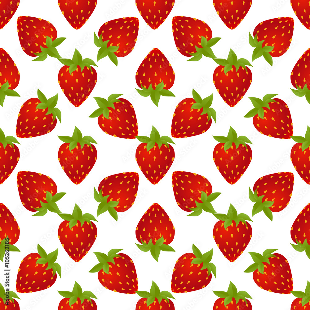 strawberries seamless isolated strawberries seamless isolated