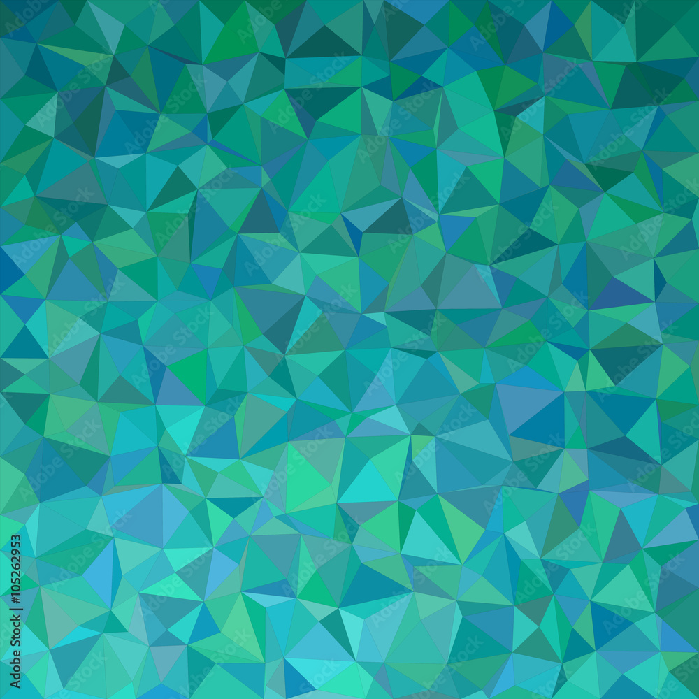 Teal irregular triangle mosaic background Teal irregular triangle mosaic background