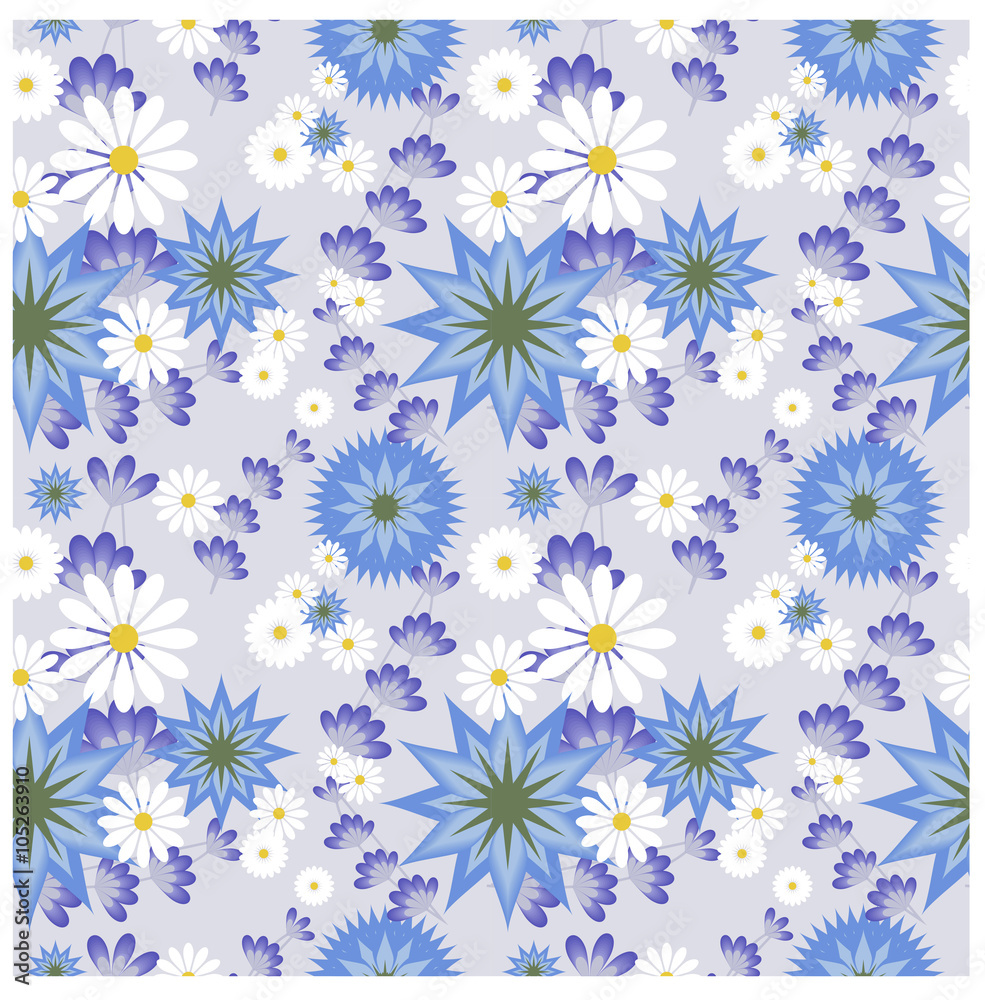Seamless floral pattern. Vector illustration Seamless floral pattern. Vector illustration