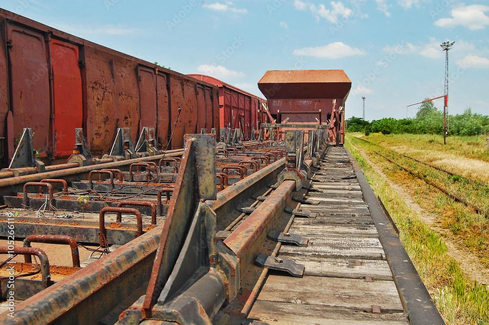 Obraz premium Old railway wagon