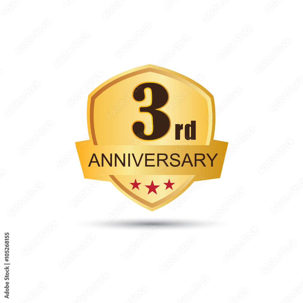 3 years anniversary logo