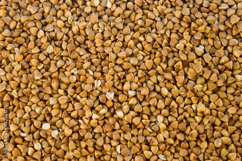 Buckwheat groats closeup