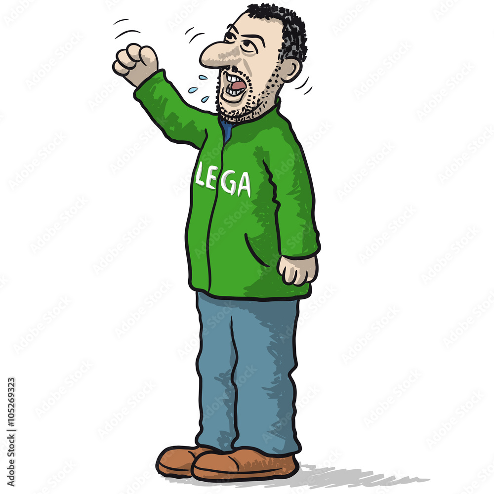 Matteo Salvini caricature Matteo Salvini caricature