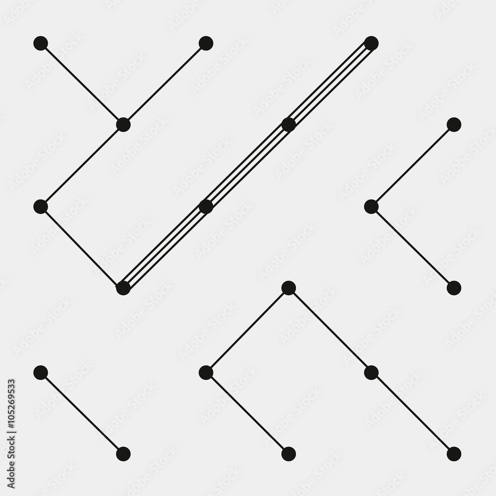 Obraz premium Geometric simple black and white minimalistic pattern, rectangles or stained-glass window. Can be used as wallpaper, background or texture.