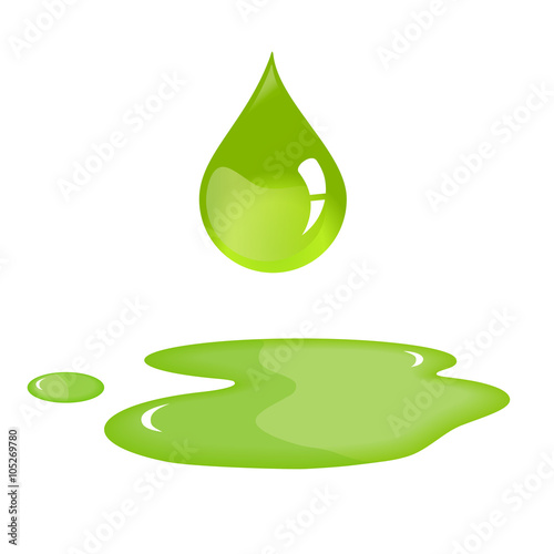 Olive oil drop and spill. Olive oil drop. Olive oil puddle. Olive oil spill. Olive oil drop in vector. Isolated olive oil drop and spill. Shiny olive oil icon.
