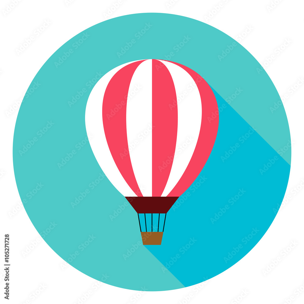 Naklejka premium Air Balloon Circle Icon