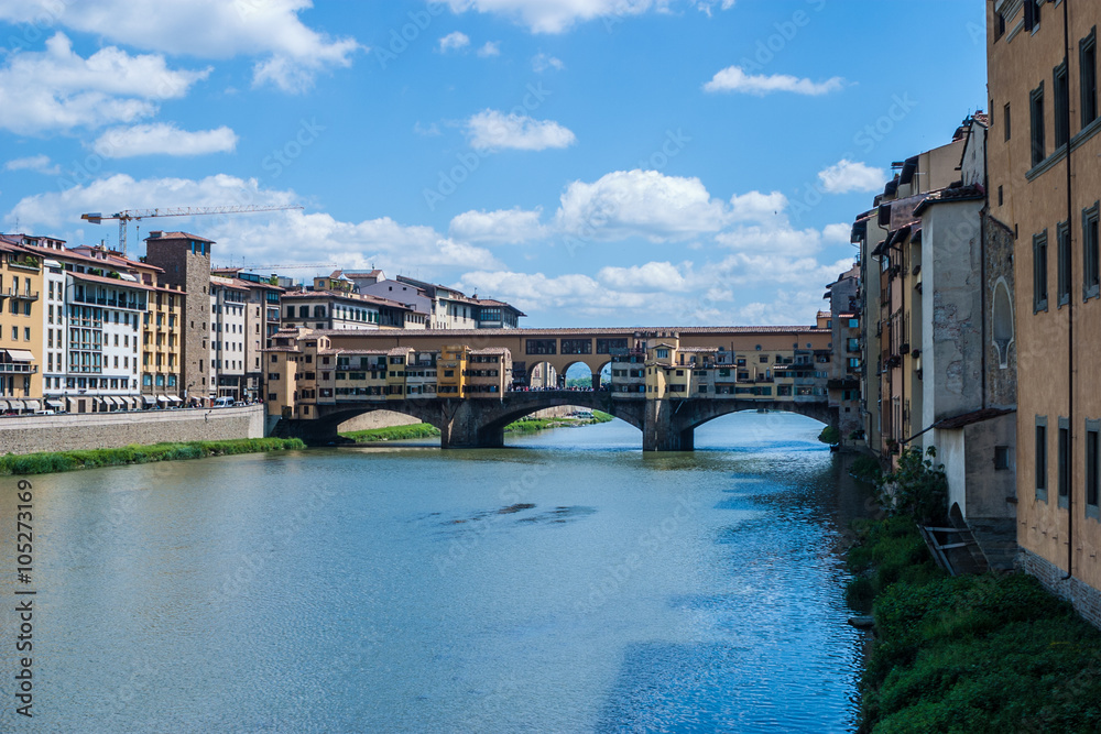 Obraz premium Most zlotknikow Ponte Vecchio we Florencji
