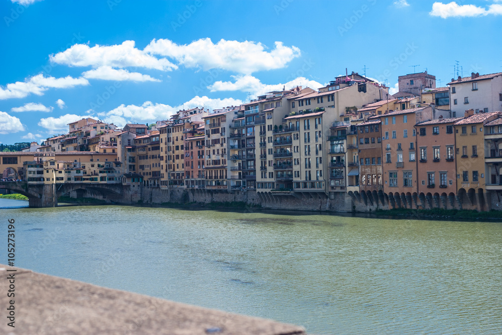 Most zlotknikow Ponte Vecchio we Florencji