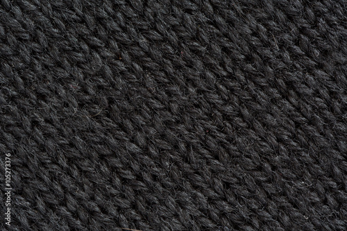 Dark Grey Wool Texture close up diagonal Direction of Threads