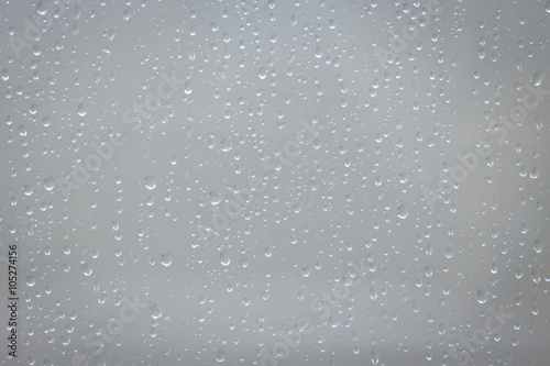 water drops rain on mirror