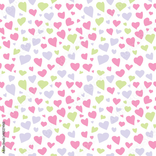 Abstract Hearts Seamless Pattern Texture
