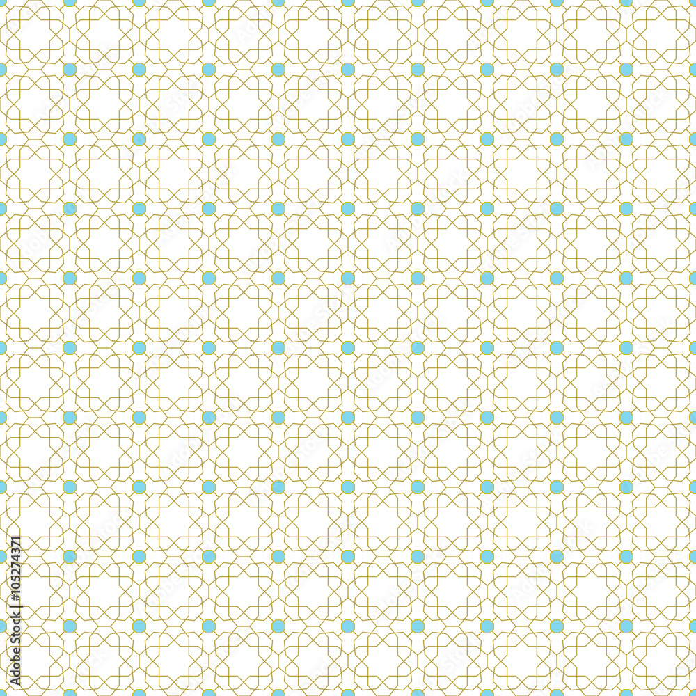 Seamless vector ornament. Modern geometric pattern with repeating elements