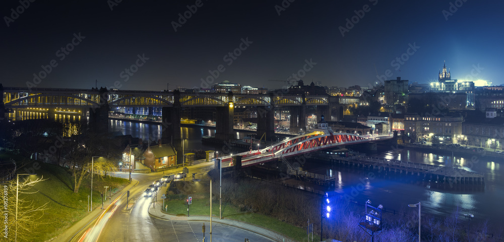High Level Bridge at Night