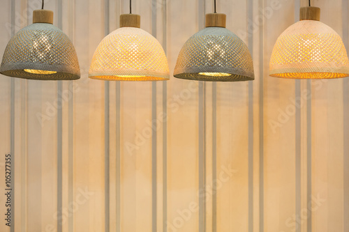 Decorating hanging lantern lamps