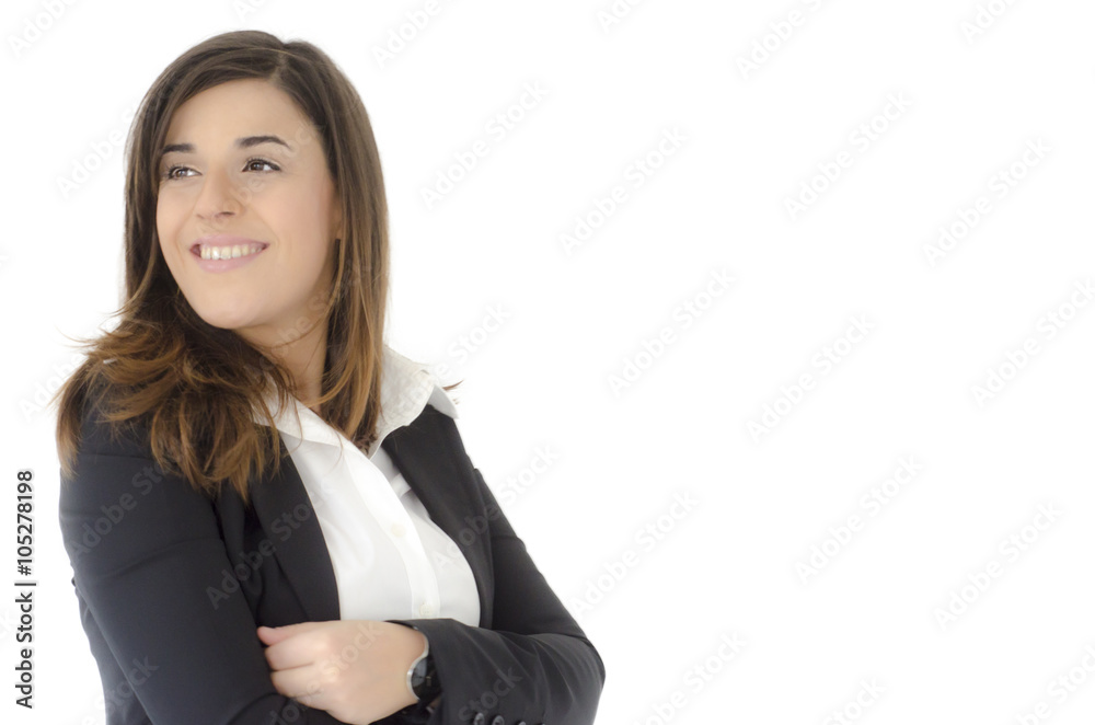 Beautiful businesswoman smiling portrait Beautiful businesswoman smiling portrait