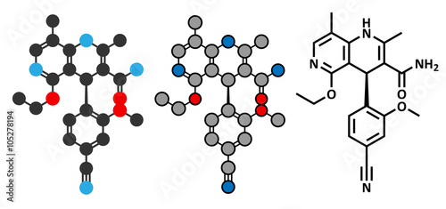 Finerenone heart failure drug molecule 
