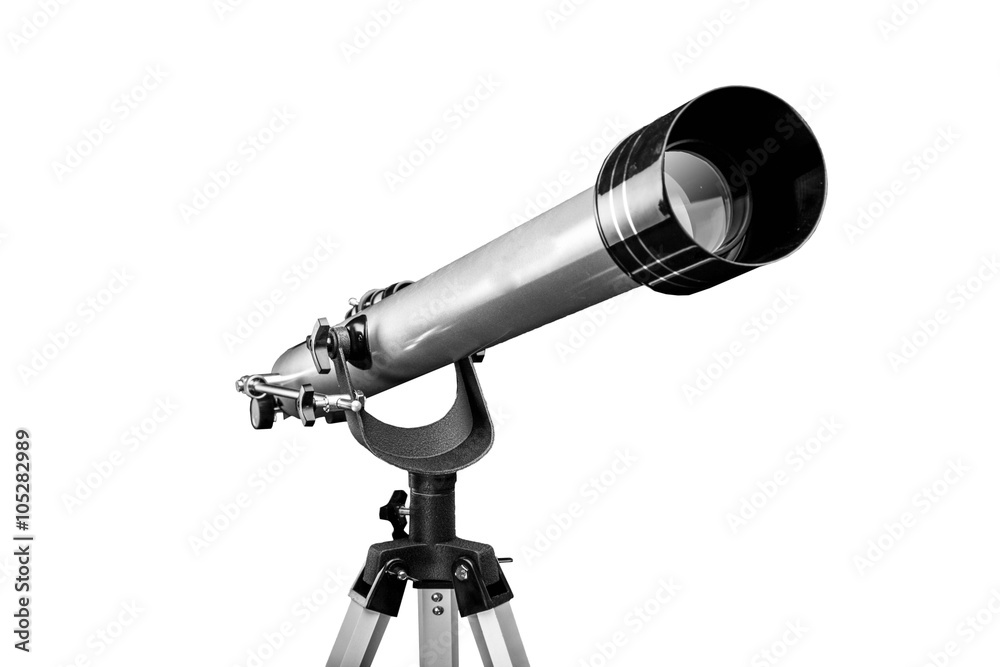 Obraz premium Telescope isolated on a white background