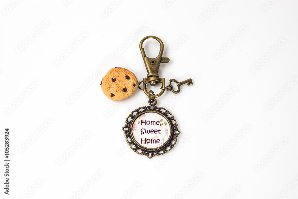 Key chain isolated on white background Key chain isolated on white background