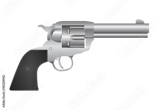 silver revolver