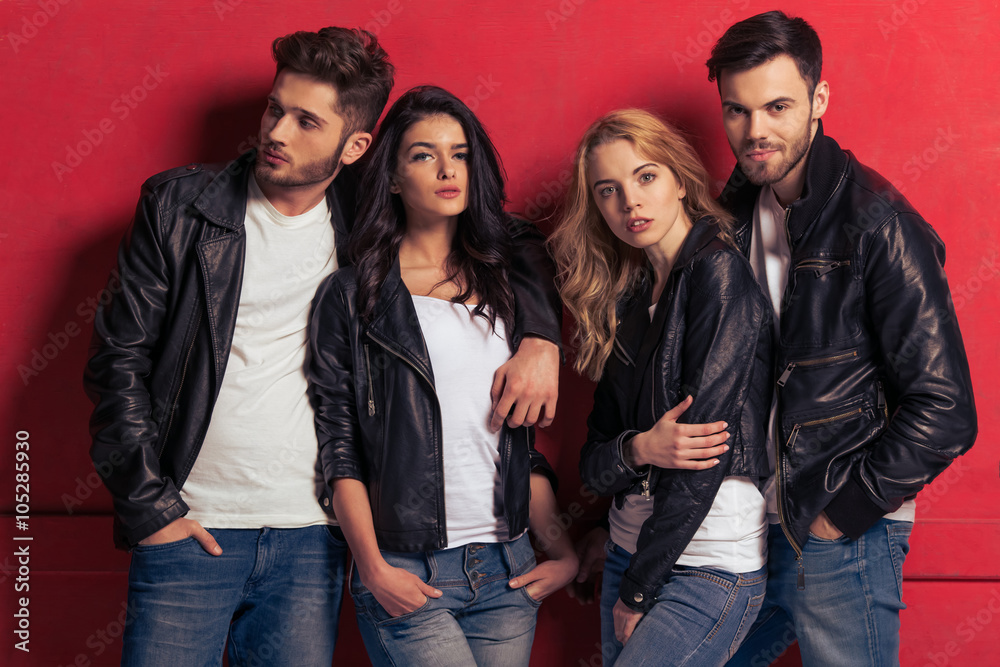 Fototapeta premium Stylish young people