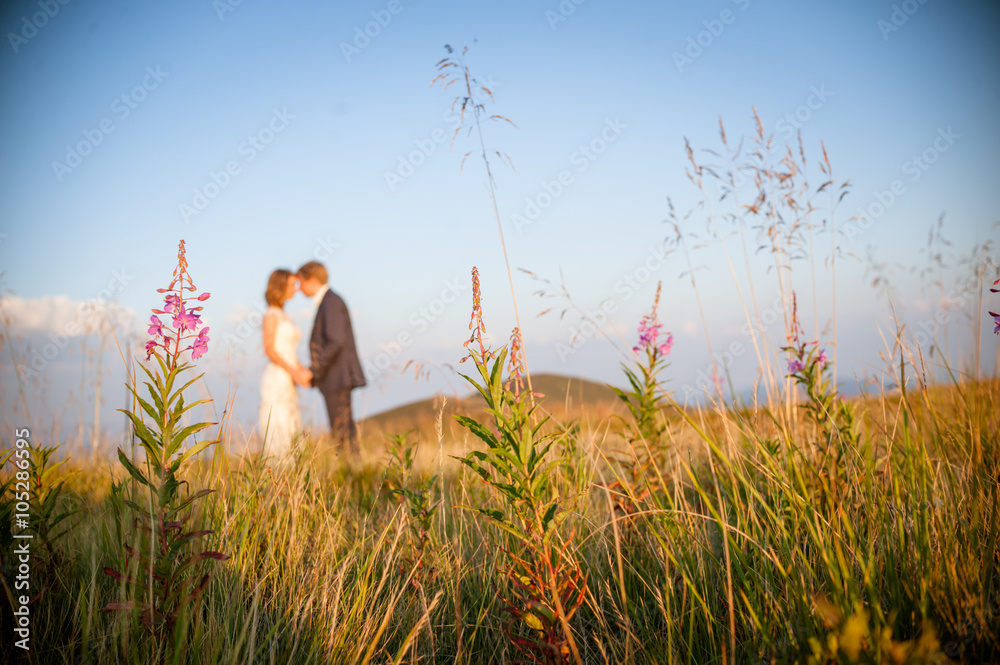 Couple on mountain