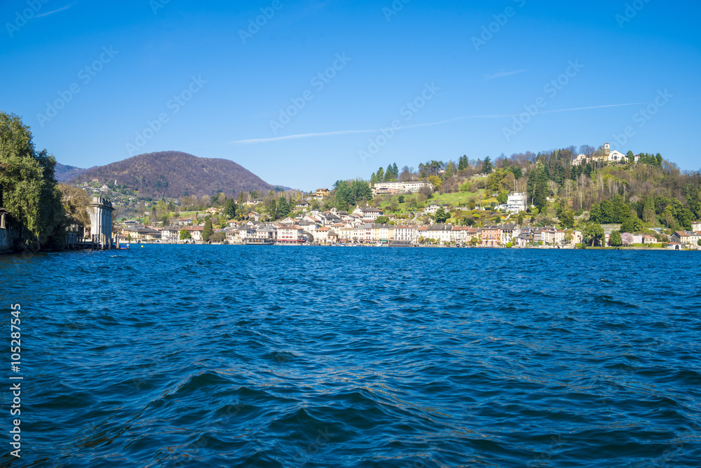 Lake Orta in northern Italy, lakes district