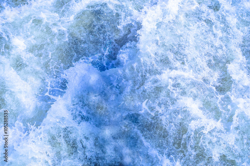 Background blue-white sea-foam