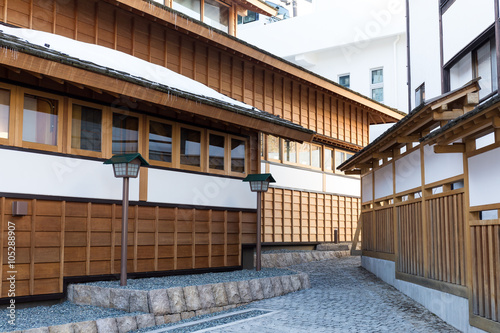 Traditional wooden building in Japan