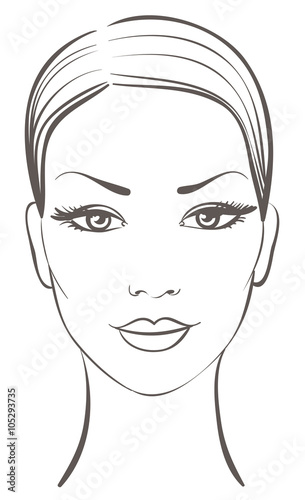 beautiful woman face
