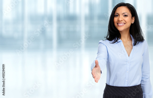 Free Download Asian business woman with handshake. - GFXLoad