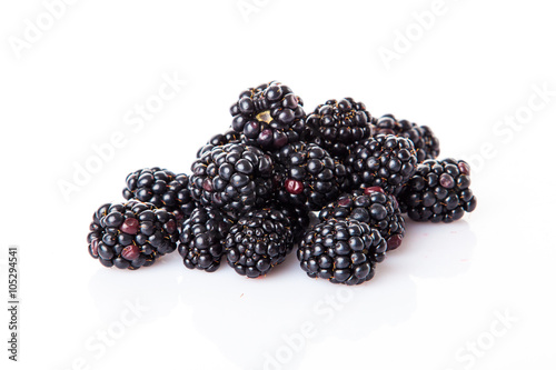 Blackberry isolated on white background