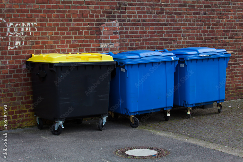 Bins For Collection Of Recycle Materials. Plastic bins. Garbage Bins For Collection Of Recycle Materials. Plastic bins. Garbage