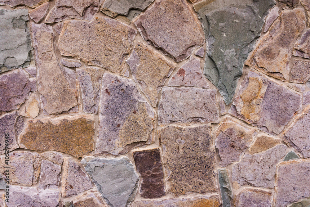 texture of the stone wall