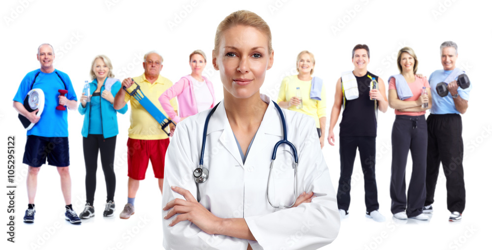 Young medical doctor woman. Young medical doctor woman.