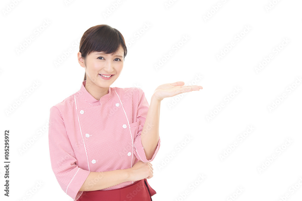 笑顔のウェイトレス 笑顔のウェイトレス