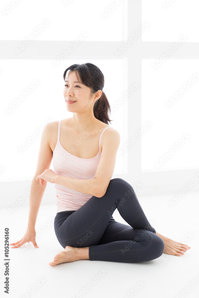 attractive asian woman exercise image attractive asian woman exercise image