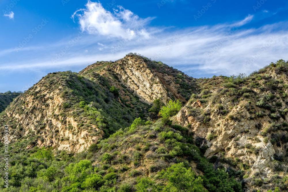 Mountains at Towsley Canyon in Southern California