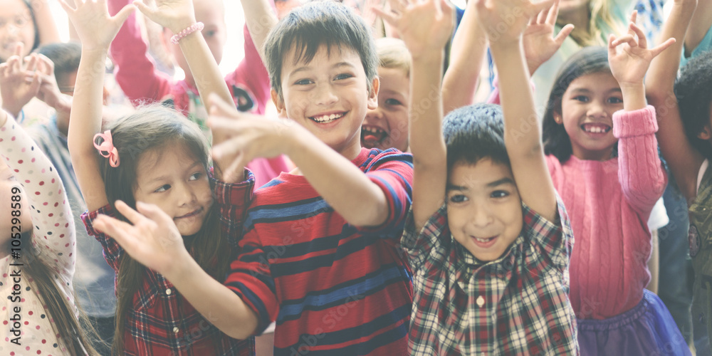 Child Companionship Diversity Ethnicity Unity Concept Child Companionship Diversity Ethnicity Unity Concept