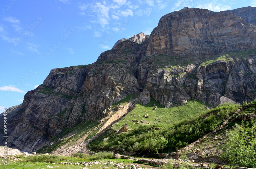 Fototapeta premium India Spiti valley Chhatru