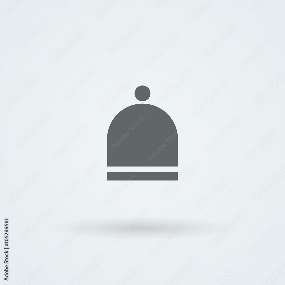 Logo hat. Laconic headdress. Icon. Logo hat. Laconic headdress. Icon.