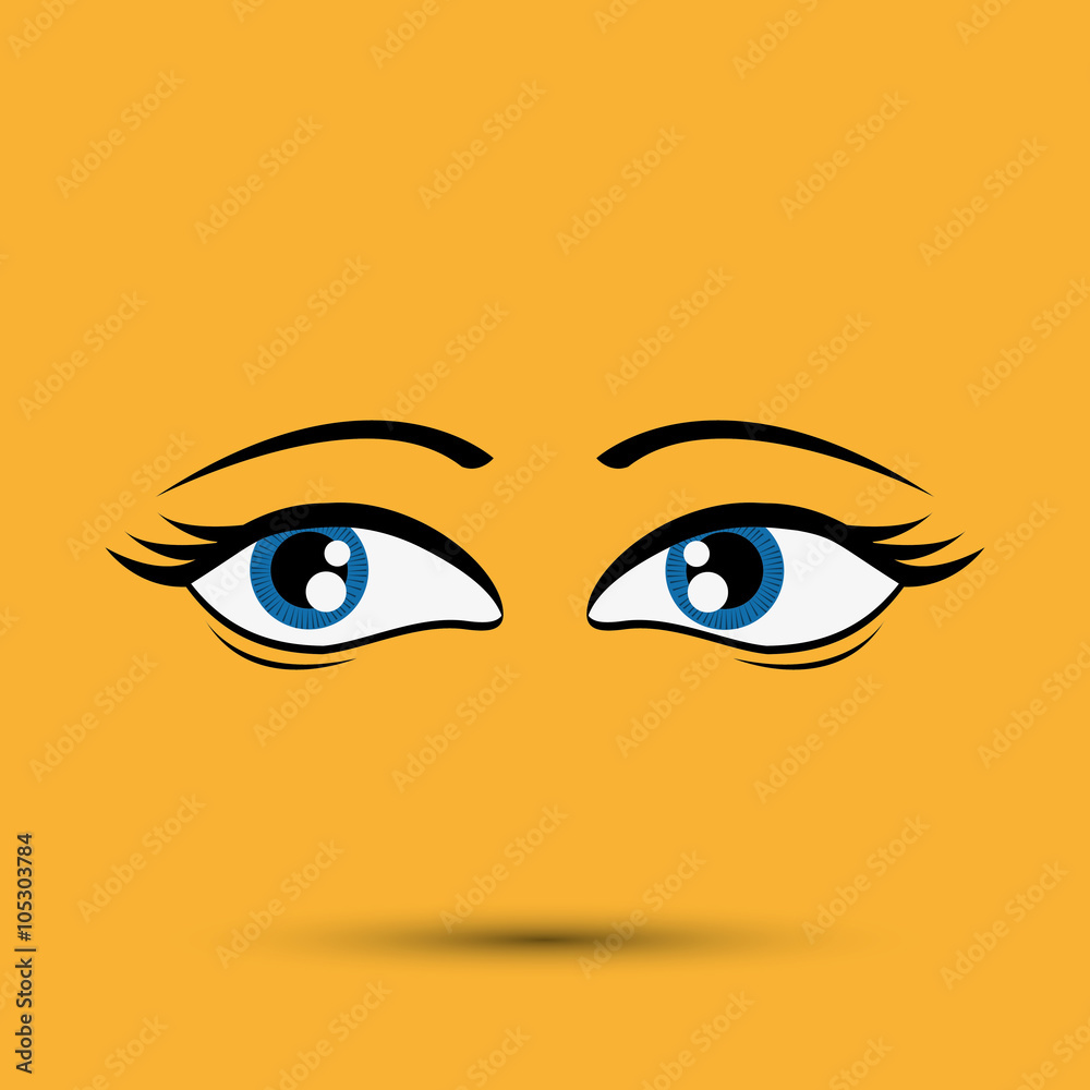 Cartoon face design 